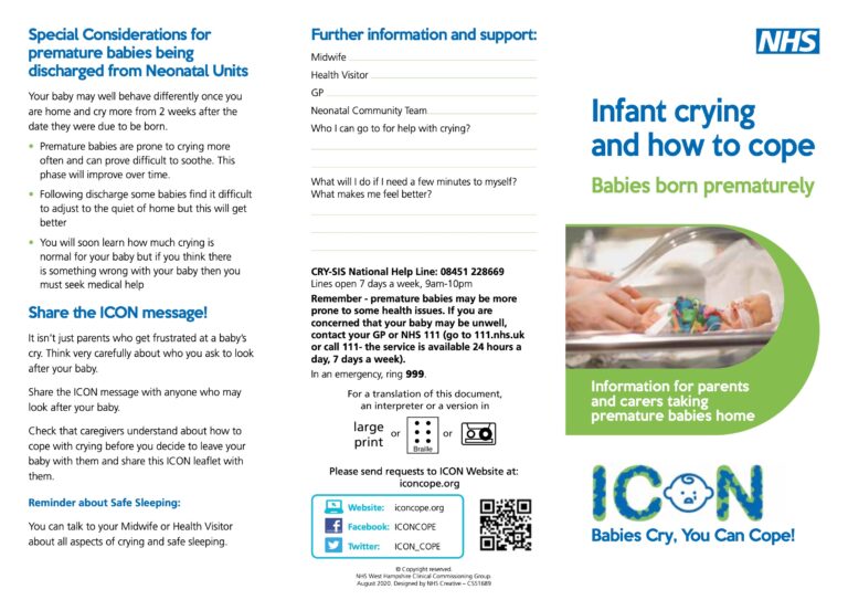 Leaflet (premature babies) (Scotland)